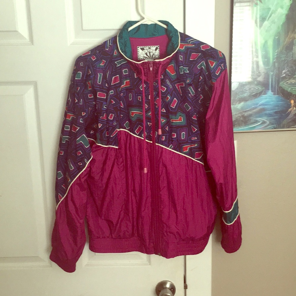 VINTAGE Sunterra wind breaker jacket MultiSex LARG